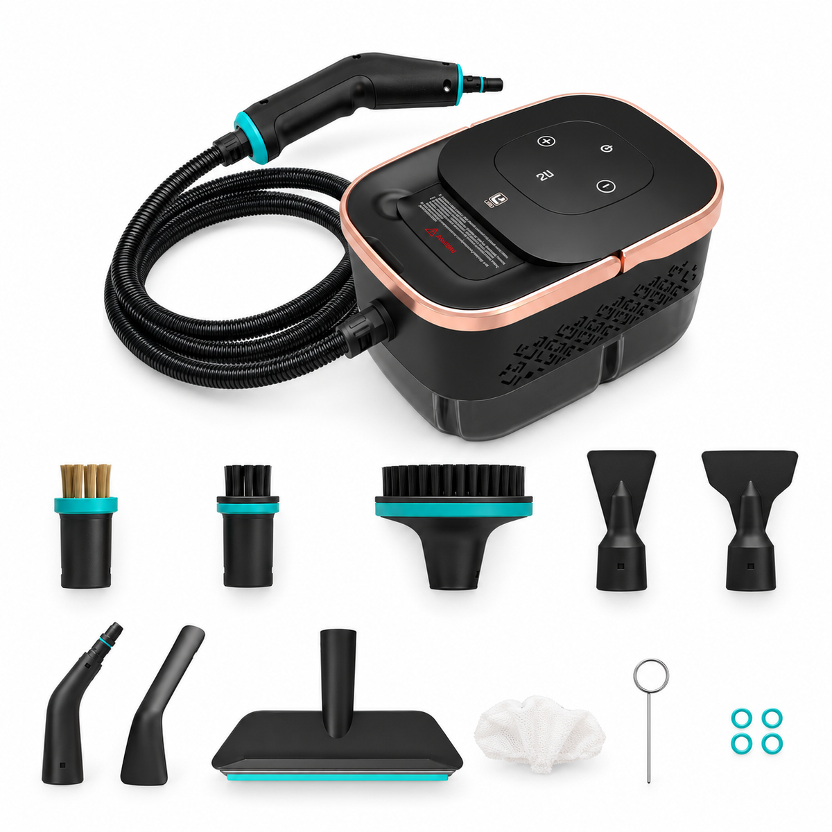Hushwisp Touch panel (C2), black with rose-gold trim