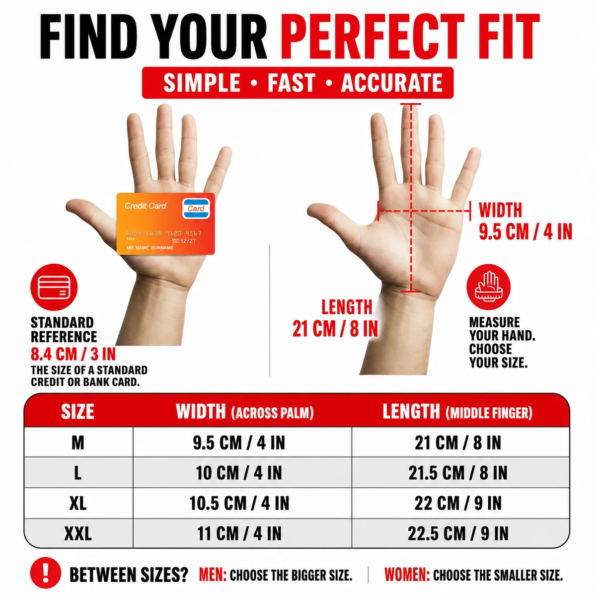 Size chart 1