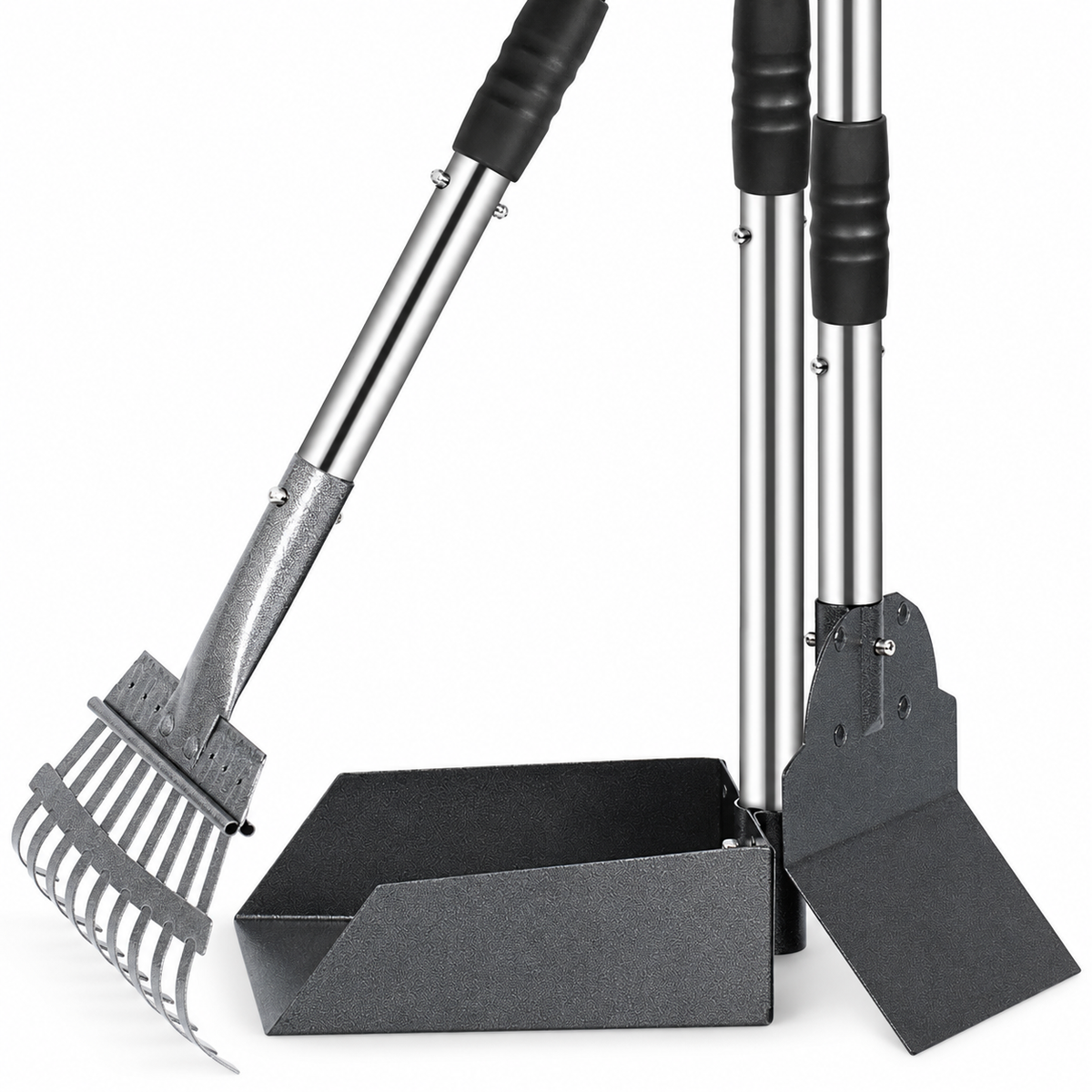 UprightPaw 3-piece set: tray + rake + spade