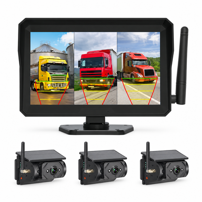Backsteady 10.1" monitor + 3 solar magnetic cameras