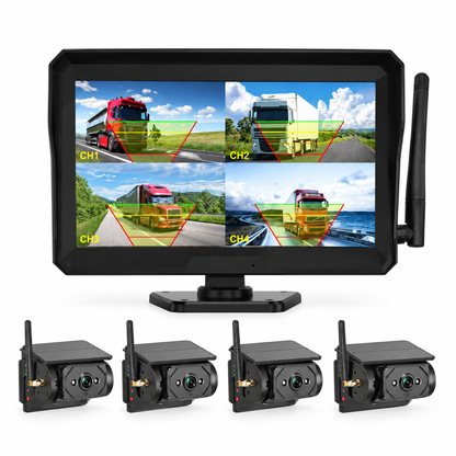 Backsteady 10.1" monitor + 4 solar magnetic cameras