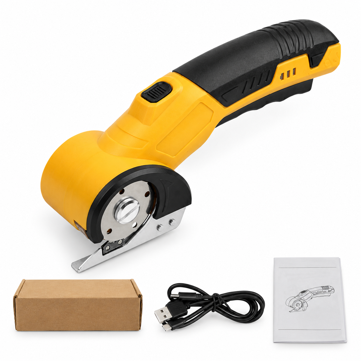Boxglide Yellow – Standard (cutter, USB-C cable, manual, gift box)
