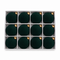 Flocked Velvet Ornament Set