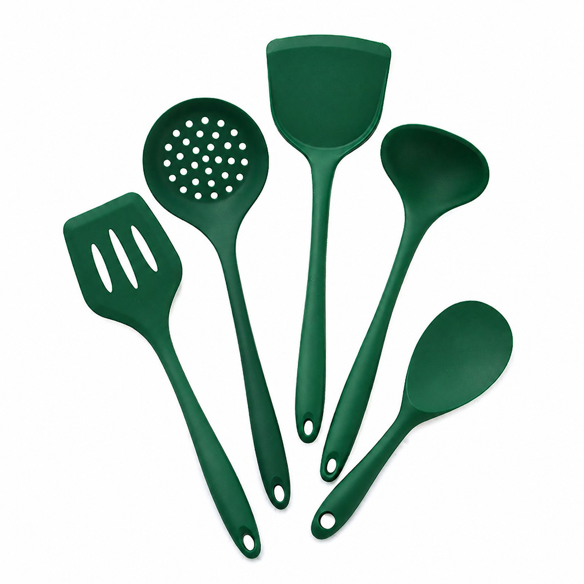 Heat-Resistant Silicone Kitchen Utensil Set (5-Piece)