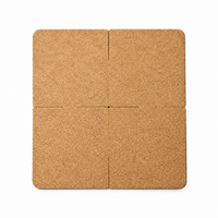 Natural Cork Puzzle Coaster Set (4-Pack)