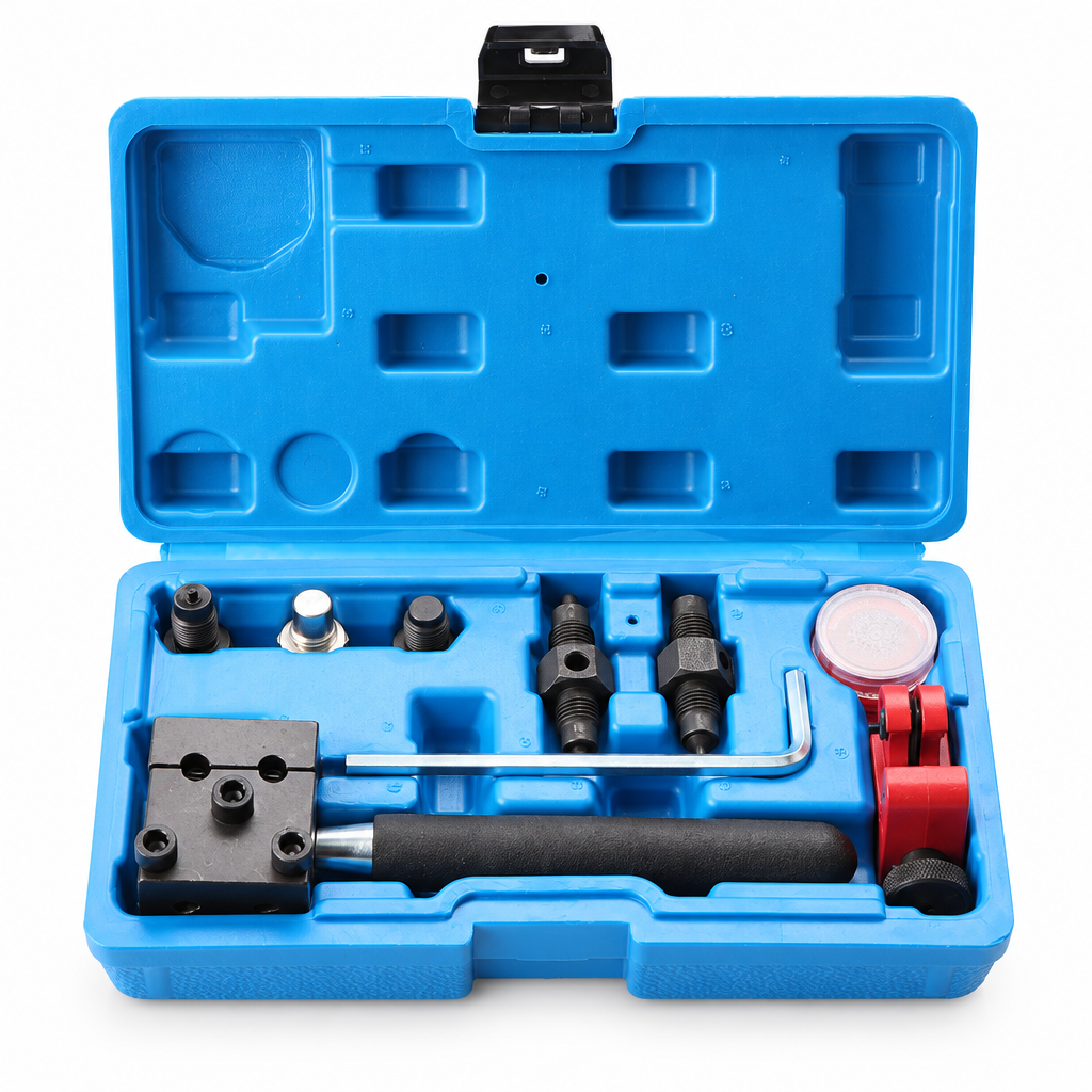 GarageBell 9-piece kit with tube cutter, blue case (3/16" & 1/4")