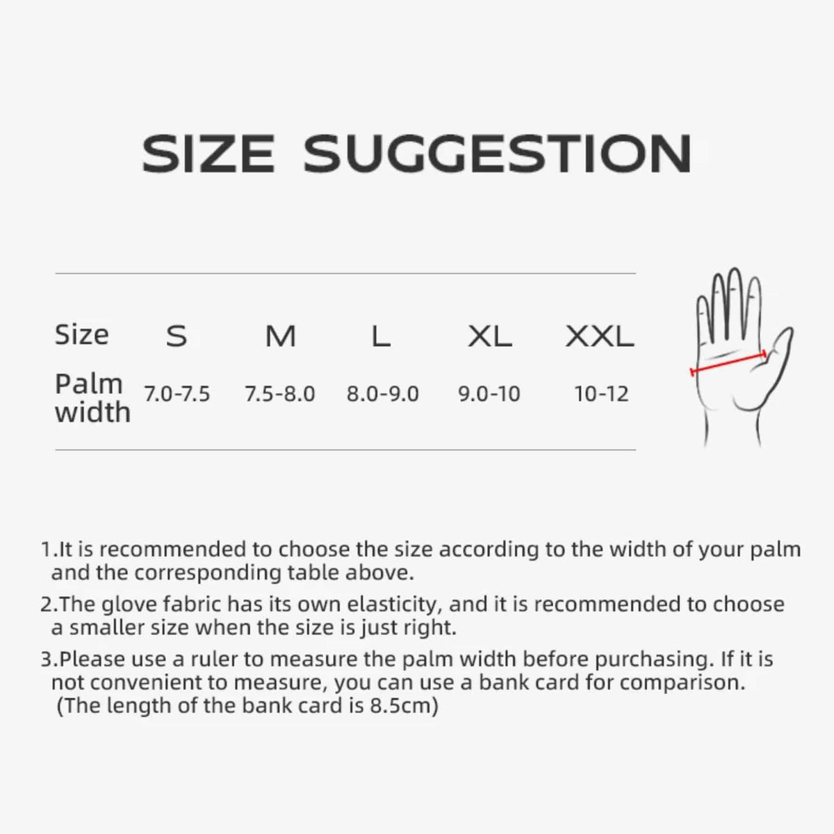 Size chart 1