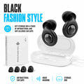 Black Earplugs + White Case