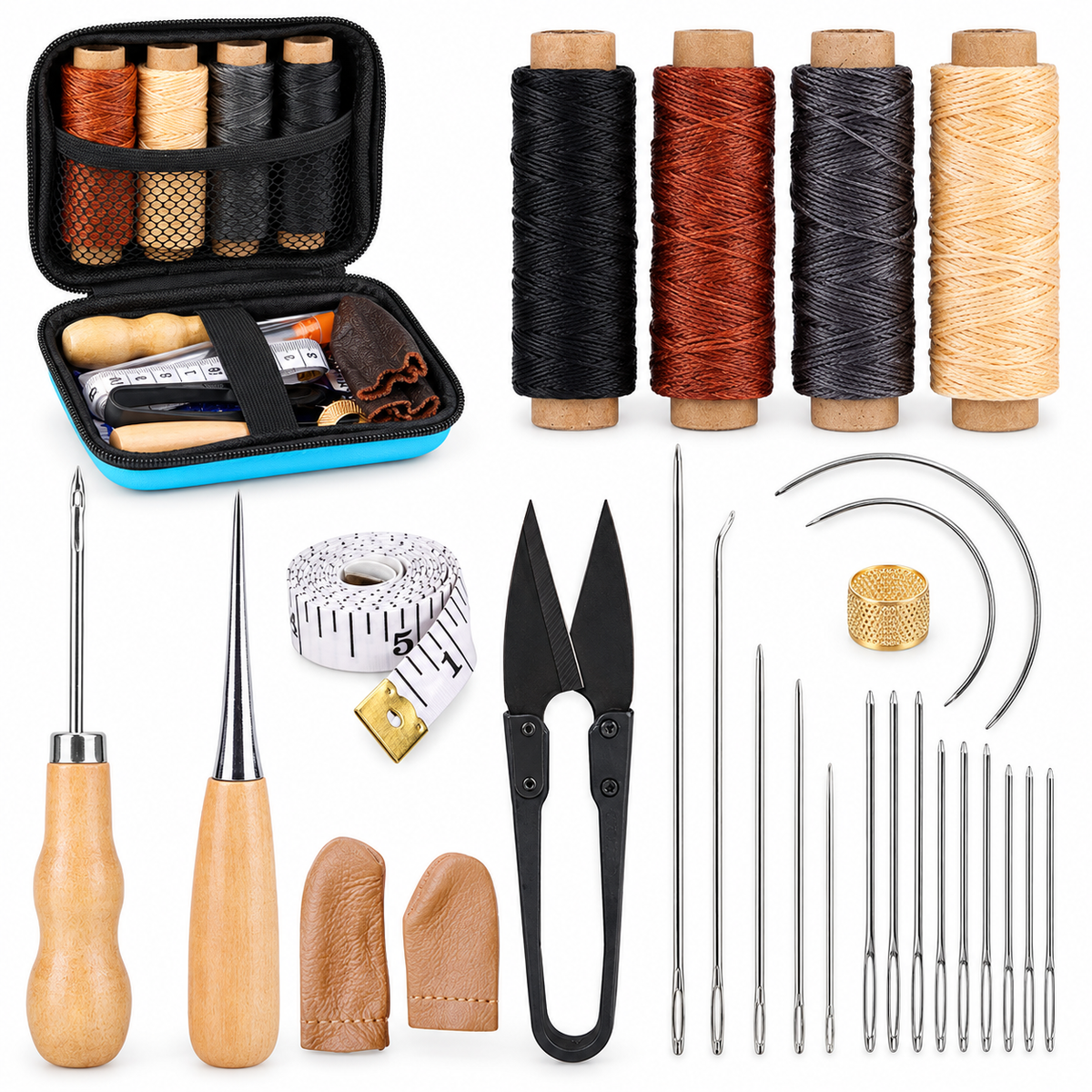 Mendforth 28-piece leather sewing kit