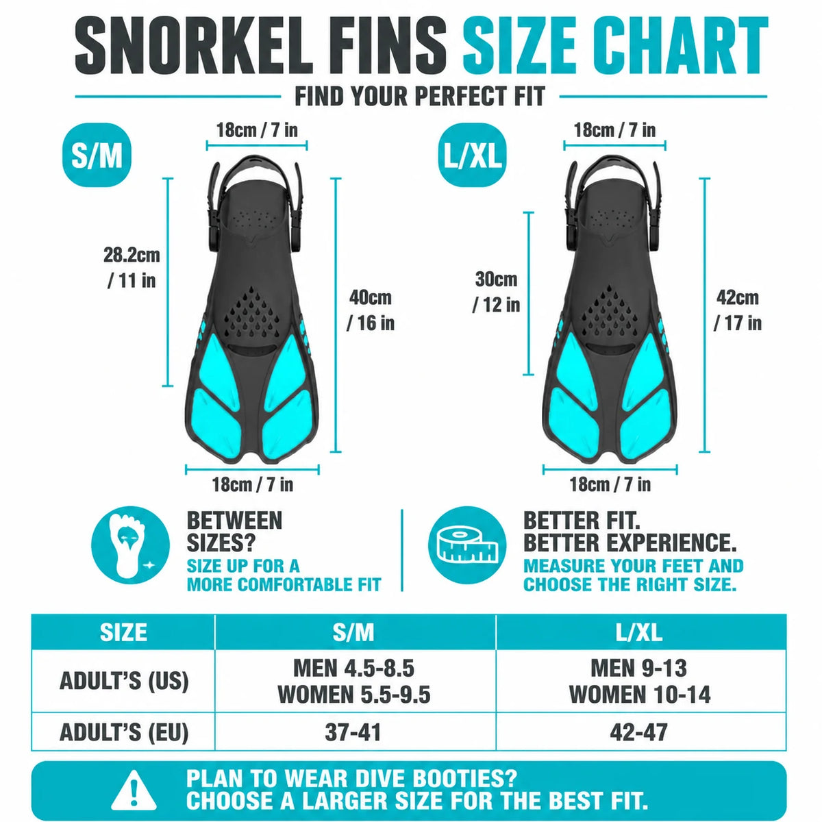 Size chart 1