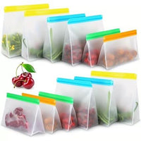 Reusable Silicone Food Storage Bags Set