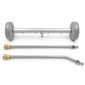 Gray wheels, bar + 2 wands