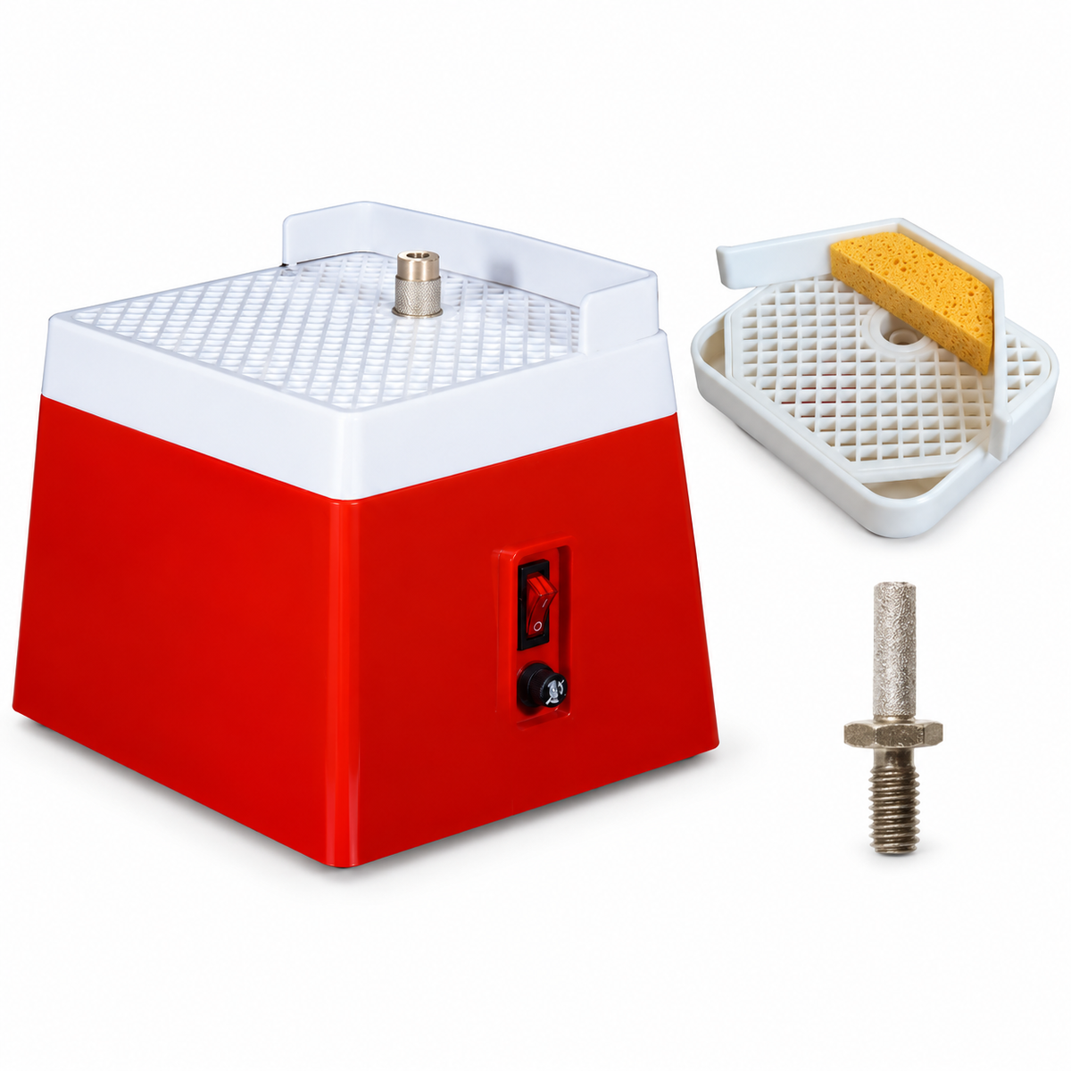 Seamhush Red, US plug 110V + water tray with sponge + drilling wheel