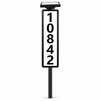 PorchBeacon solar house number light