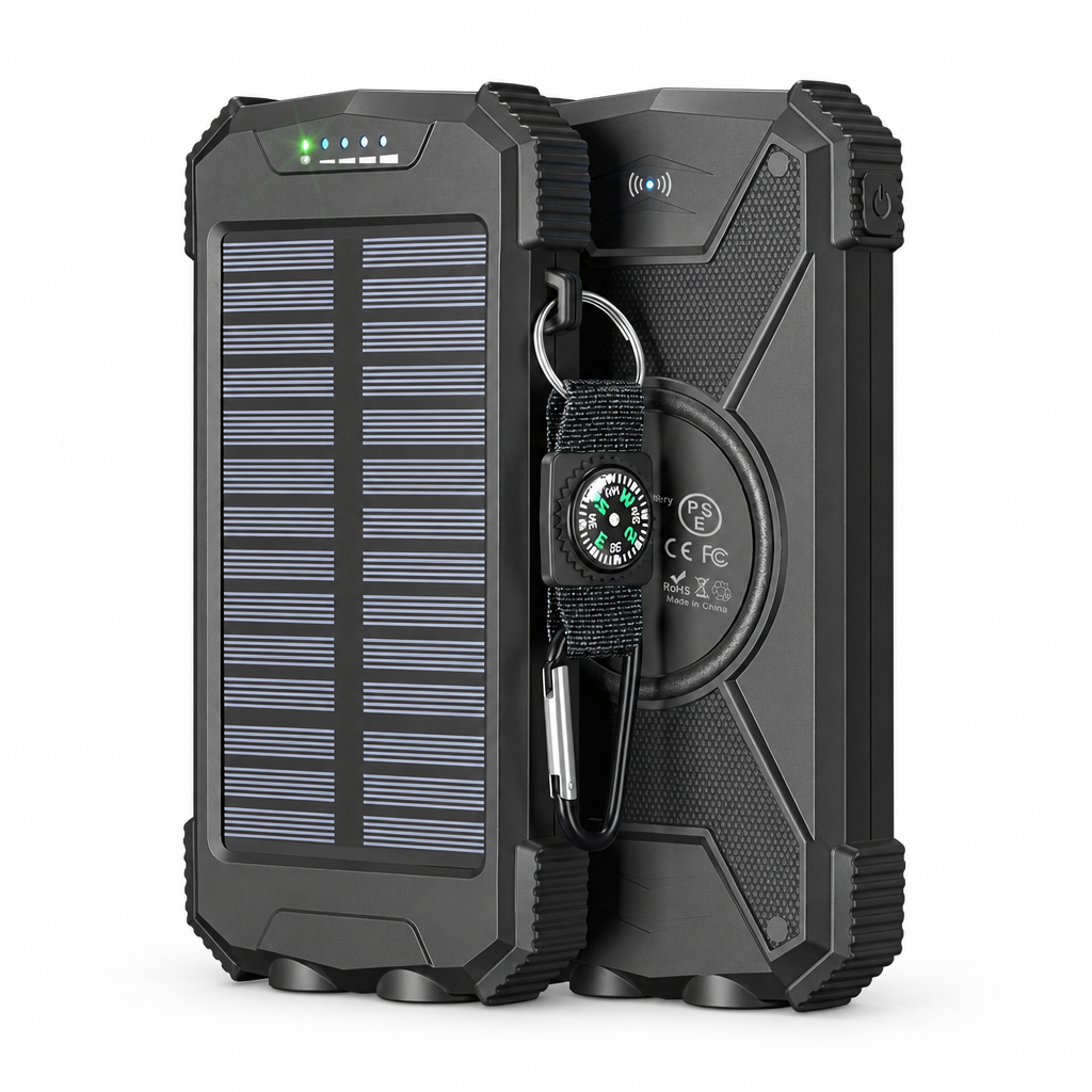 Outletless solar power bank