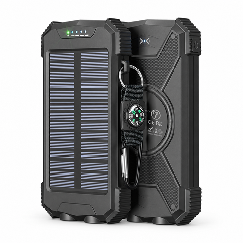 Outletless solar power bank