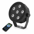 6W mini flat par + remote (no DMX port)