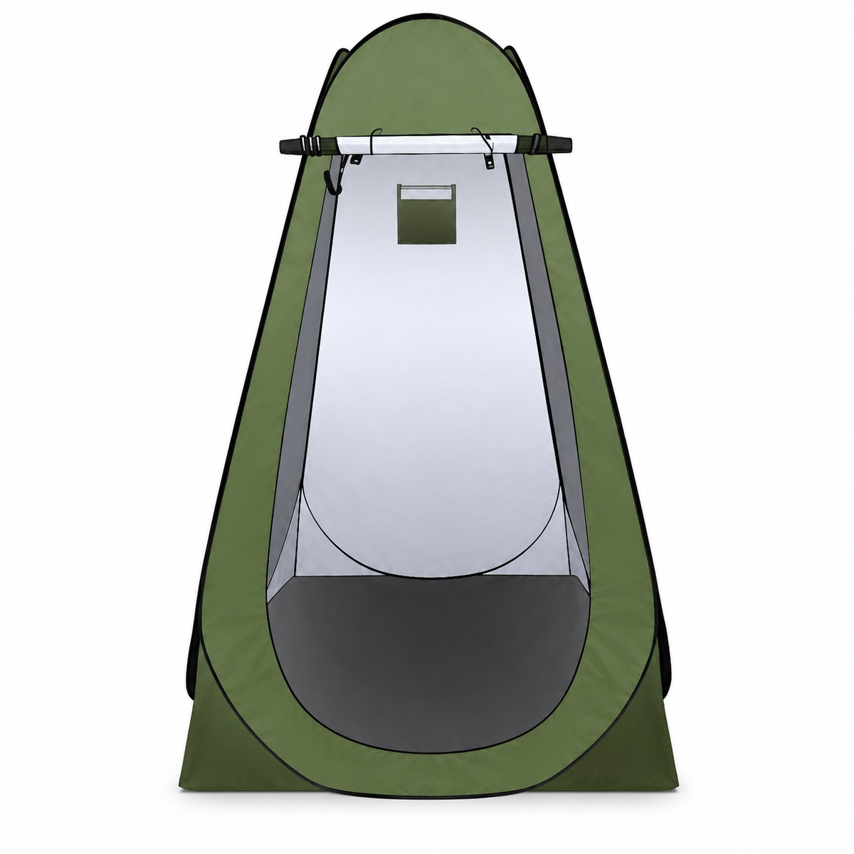Stallaway Small 1 x 1 x 1.9 m (39.4 x 39.4 x 74.8 in (190 cm)), 1 window, green