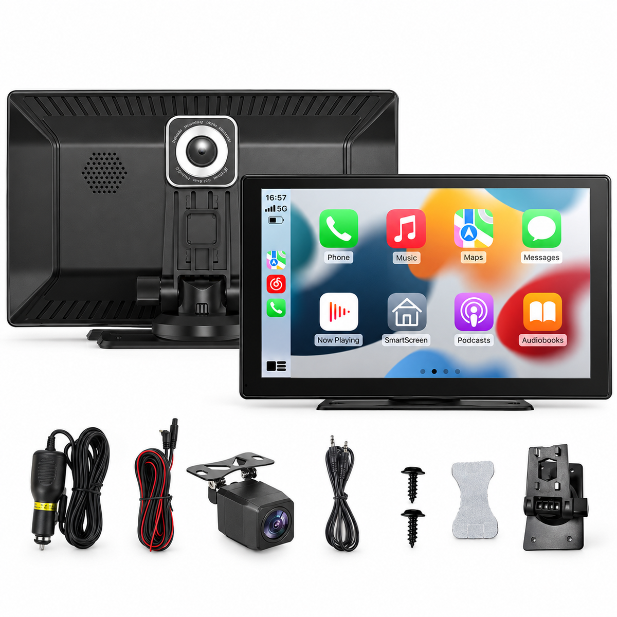 Stockmate 9" screen + front/rear dashcam + backup camera