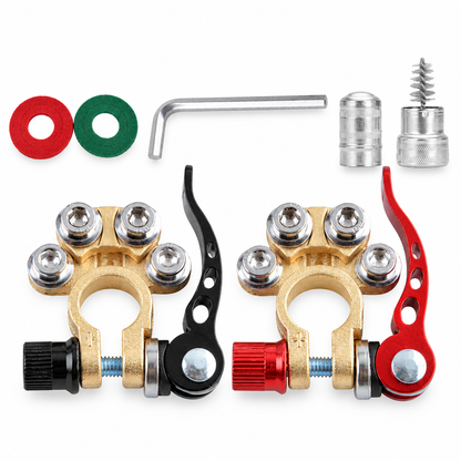 TidyHood Terminal pair + wrench + 2 washers + cleaning brush